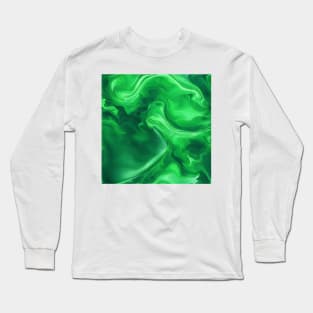 ELEGANT LIGHT GREEN LIQUID MARBLE DESIGN, IPHONE CASE AND MORE Long Sleeve T-Shirt